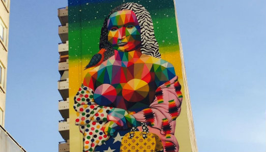 Senza baffi ma più colorata. In Francia, Okuda San Miguel reinterpreta la mitica Gioconda Senza baffi ma più colorata. In Francia, Okuda San Miguel reinterpreta la mitica Gioconda